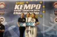 Kőrösis versenyző az Európai Kempo Kupán